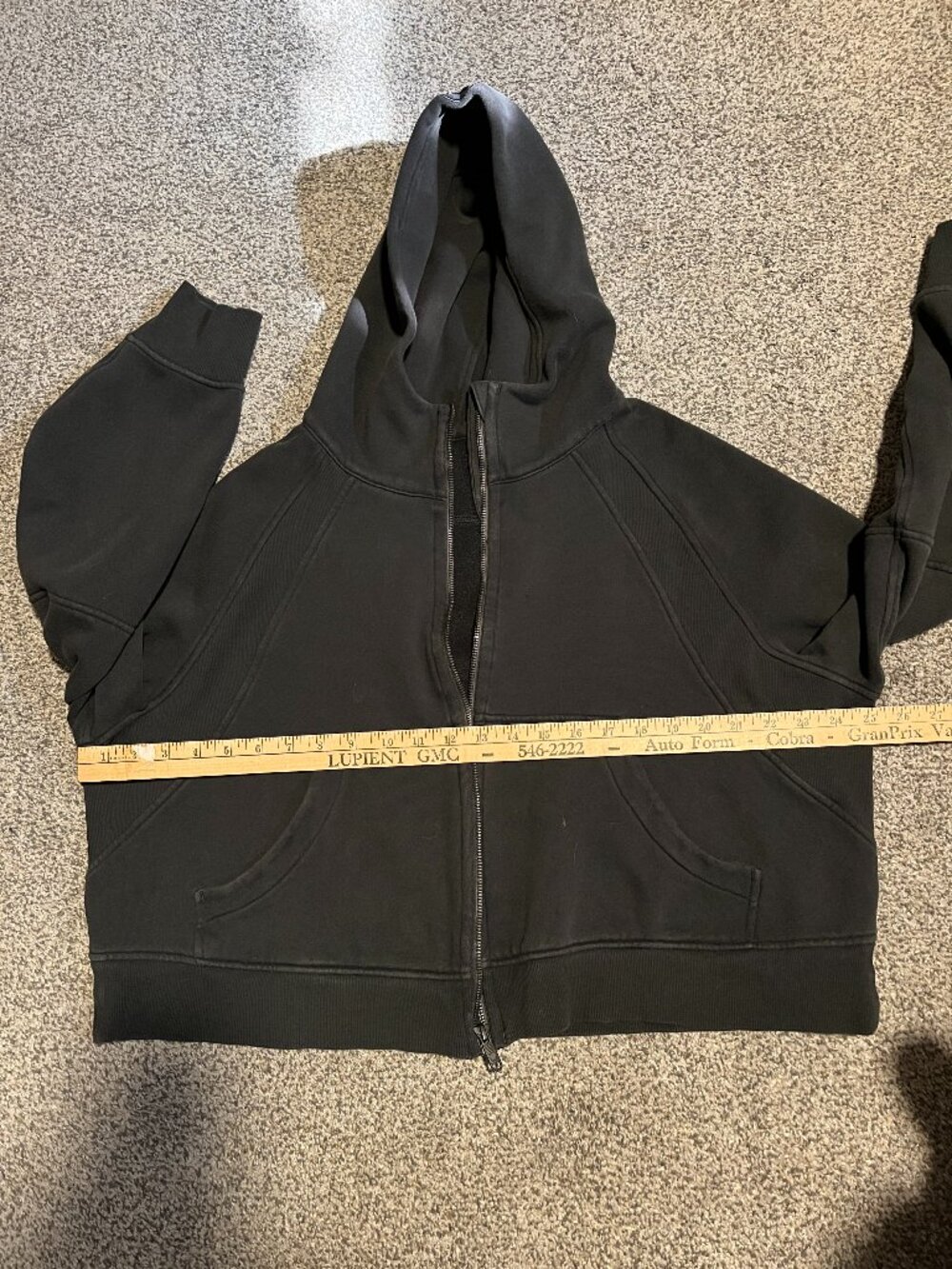 Lululemon Scuba Oversized Full Zip Hoodie XL/XXL Black - Picture 6 of 10